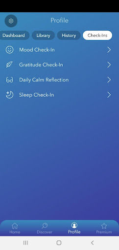 calm app screenshot